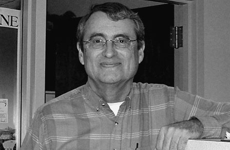 Black and white headshot of writer Roy Scheele